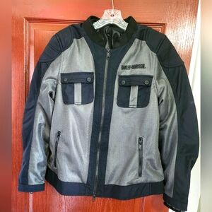 NWT Harley Davidson Women's Zephyr mixed media jacket, size Large